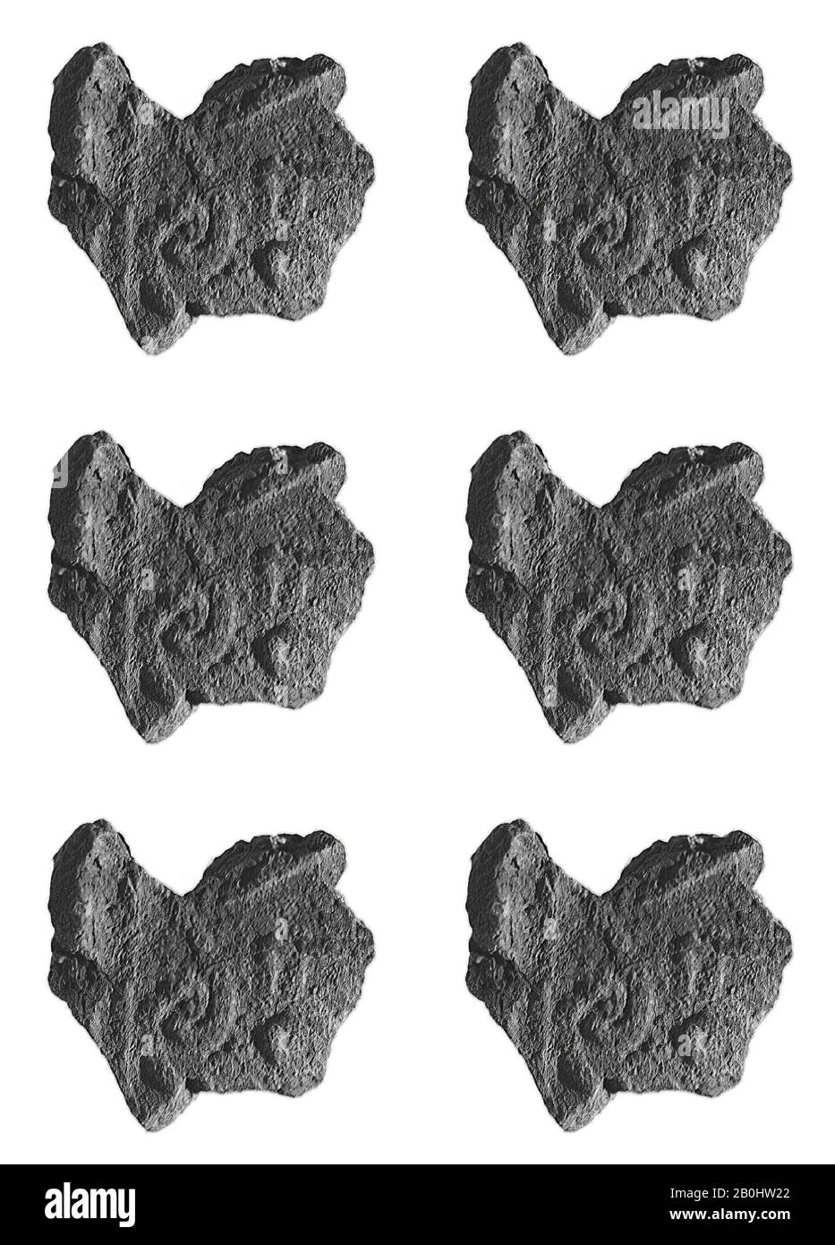 Sealing, Reich der Mitte, Dynastie 12-13, ca. 2030-1640 v. Chr., Aus Ägypten, Memphite Region, Lisht South, südlich des Grabes von Imhotep, nördlich der königlichen Autobahn, 1930-31, Clay (unbefeuert) Stockfoto