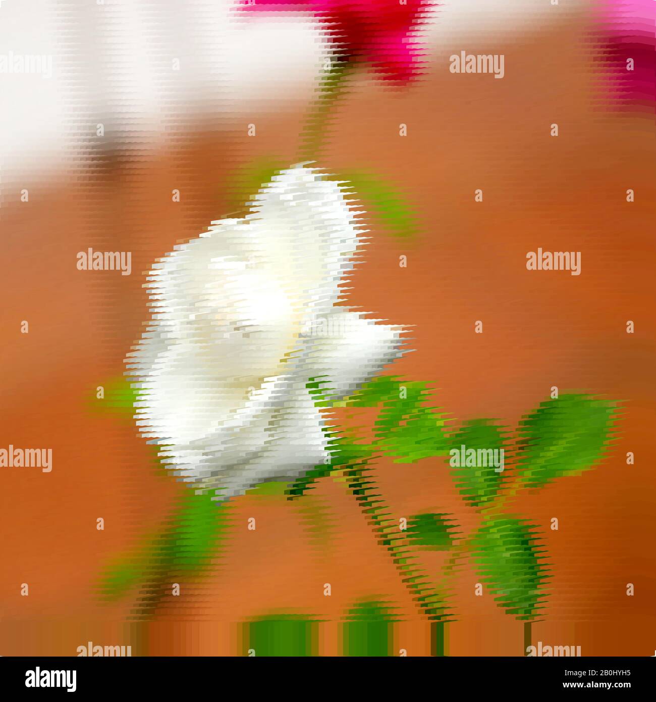 Abstrakter Hintergrund mit Frühlings-Blumenmuster sorgt für Frische und Reinheit. Frühlings-Lichtmuster voller Frühlingsenergie und Glück Stock Vektor