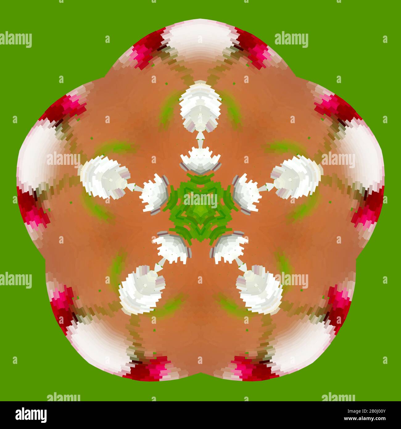 Abstrakter Hintergrund mit Frühlings-Blumenmuster sorgt für Frische und Reinheit. Frühlings-Lichtmuster voller Frühlingsenergie und Glück Stock Vektor