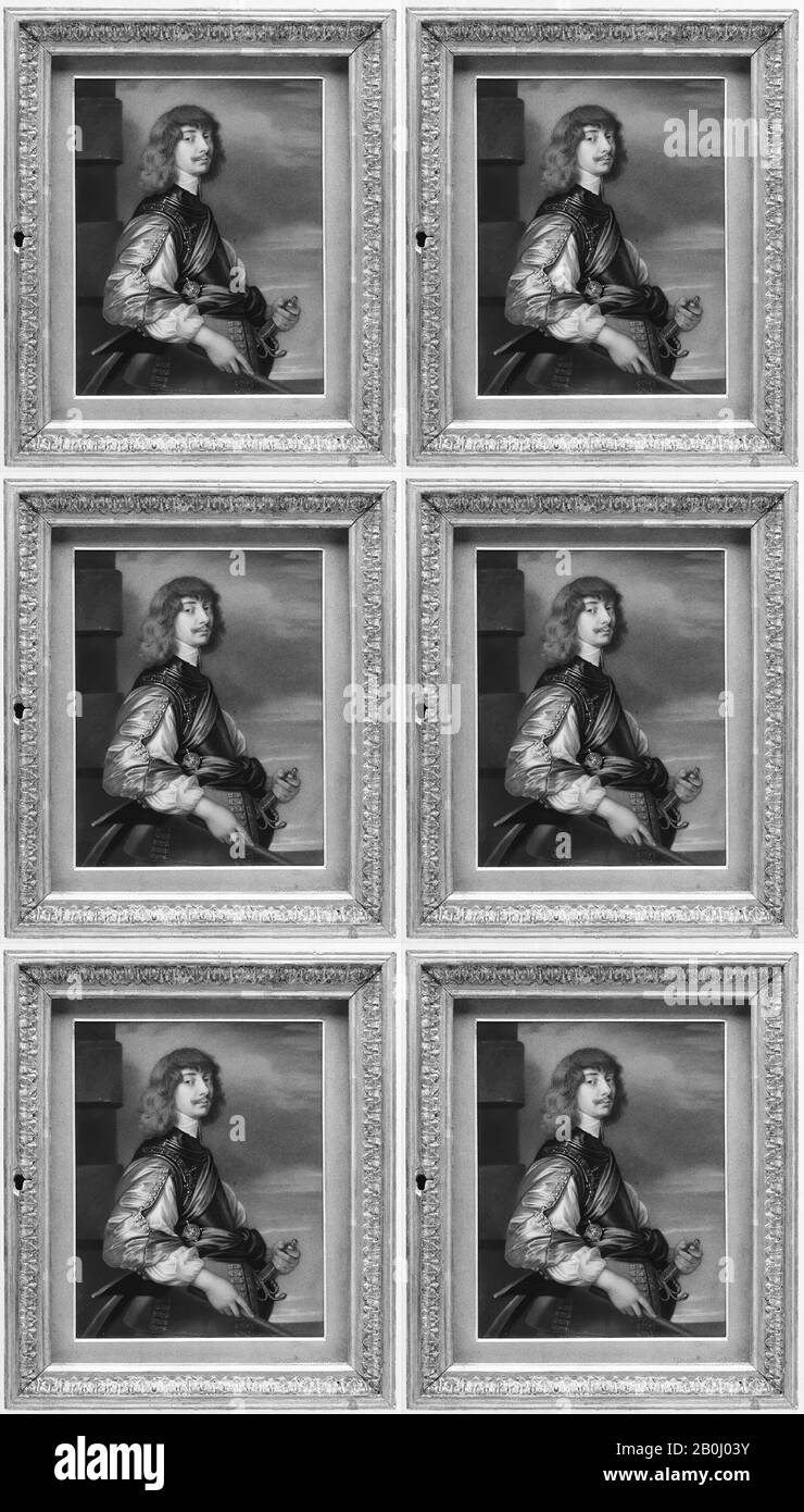 Henry Bone, algernon Percy (1602-1668), Zehnter Earl of Northumberland, nach Van Dyck, Henry Bone (Britisch, Truro 55-1834 Somerstown), 187, Email, 7 x 5 3/8 Zoll. (178 x 136 mm), Miniaturbilder Stockfoto