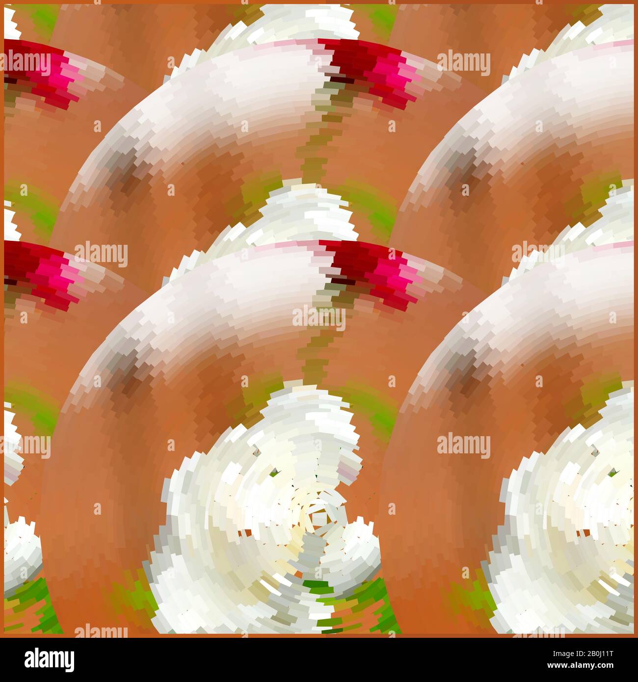 Abstrakter Hintergrund mit Frühlings-Blumenmuster sorgt für Frische und Reinheit. Frühlings-Lichtmuster voller Frühlingsenergie und Glück Stock Vektor
