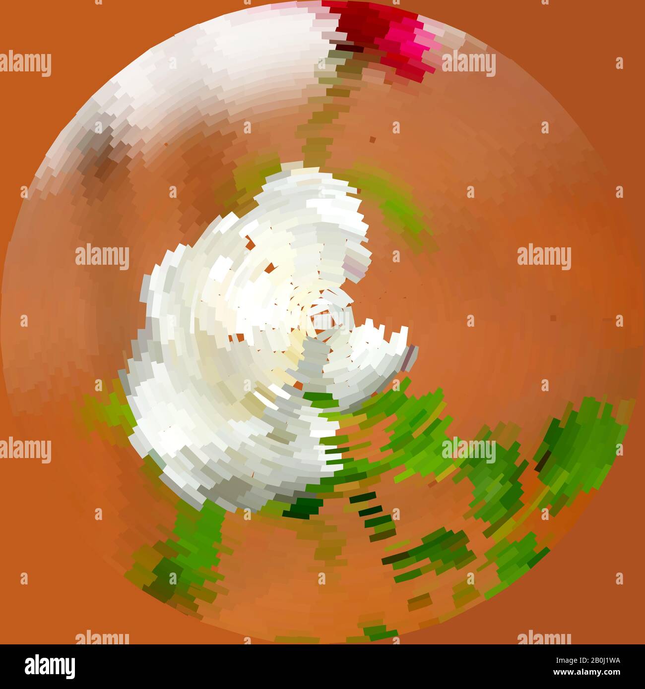Abstrakter Hintergrund mit Frühlings-Blumenmuster sorgt für Frische und Reinheit. Frühlings-Lichtmuster voller Frühlingsenergie und Glück Stock Vektor
