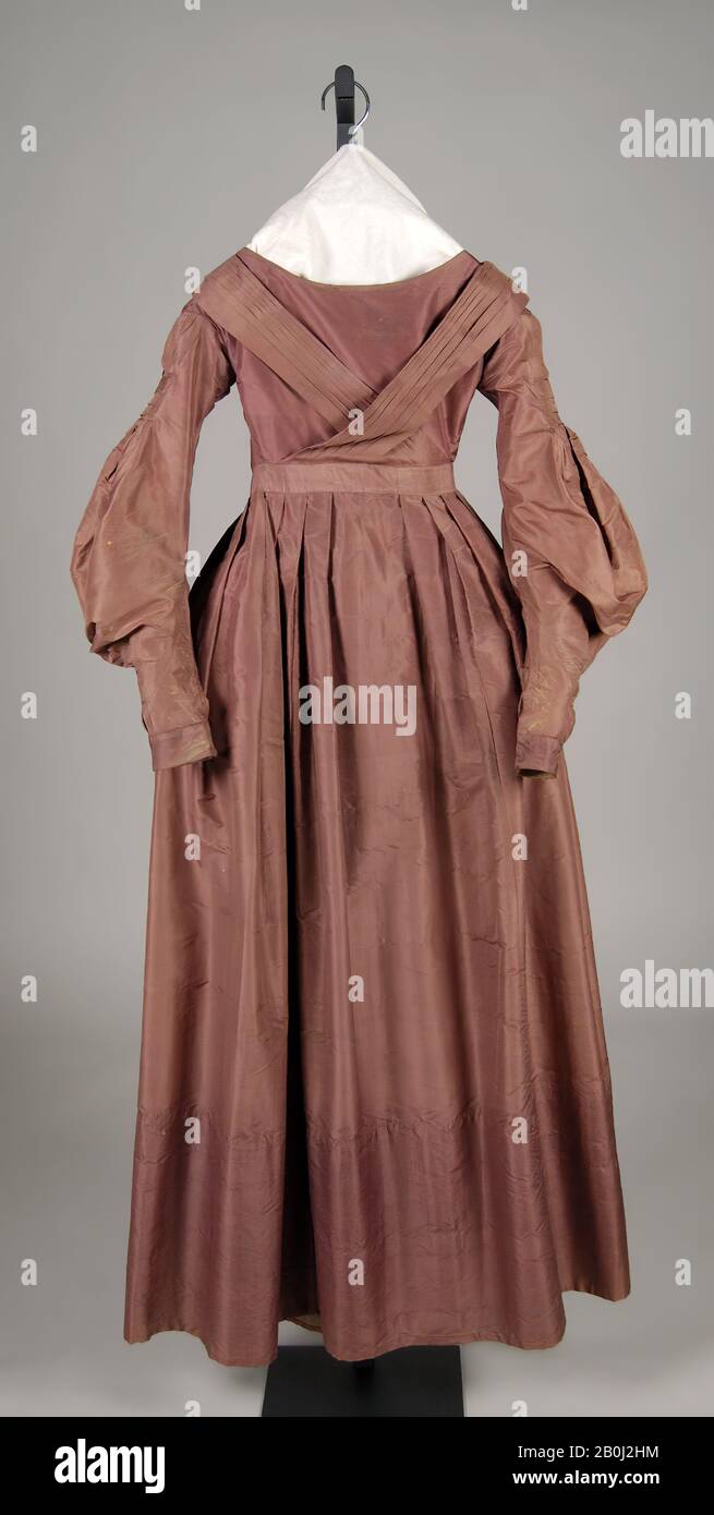 Hochzeitskleid, Amerikanisch, 187-40, Amerikanisch, Seide Stockfoto