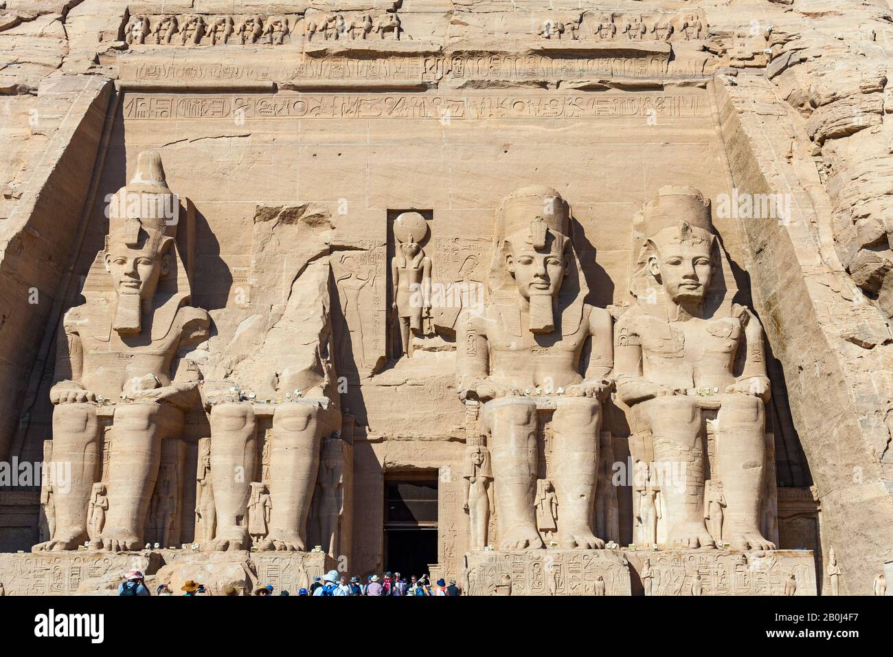 Der große Tempel von Abu Simbel Stockfoto