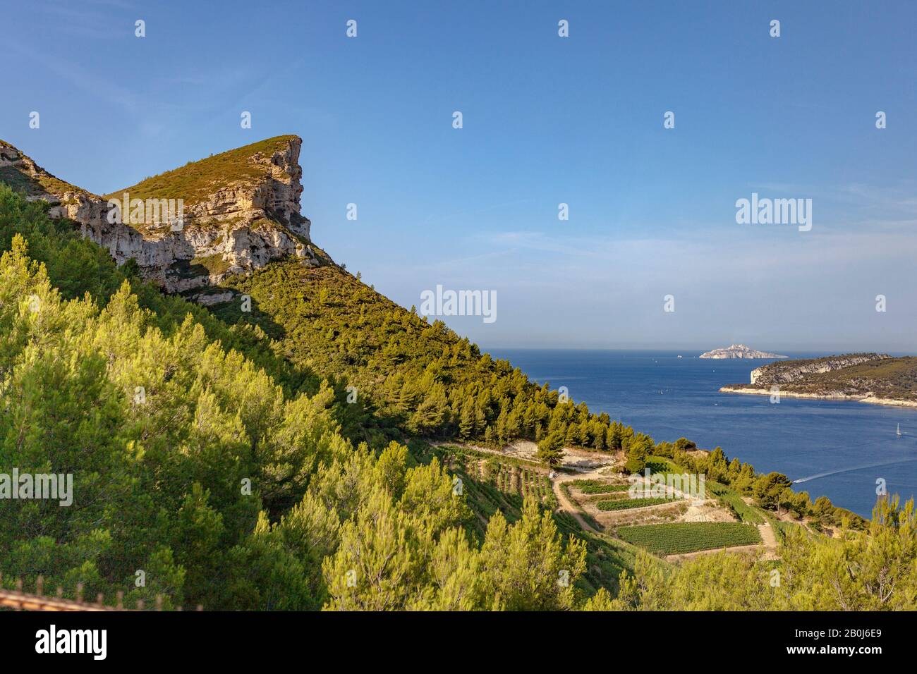 Cap Canaille, in der Nähe von Cassis, Frankreich Stockfoto