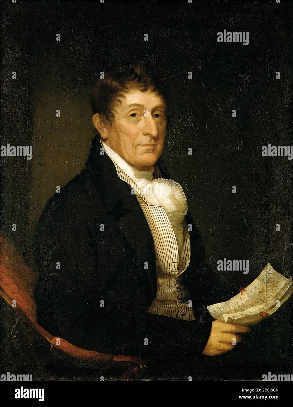 Ezra Ames, Philip Van Cortlandt, American, Ezra Ames (American, Framingham, Massachusetts, 1766-26-26-26-26-3266 Albany, New York), Ca. 1810, amerikanisch, Öl auf Leinwand, 36 x 28 Zoll (91,4 x 71,1 cm), Gemälde Stockfoto