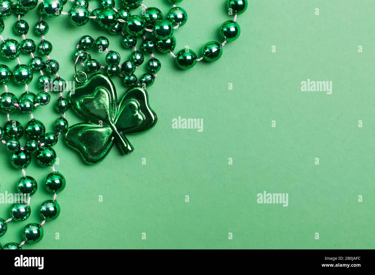 ST Patric's Tagesdekor mit Platz für Text. Stockfoto