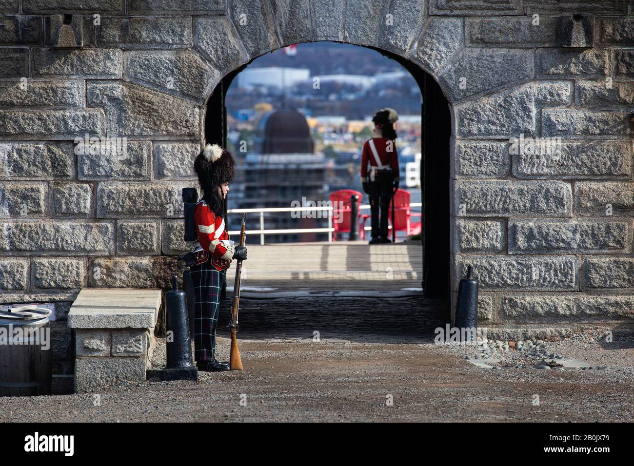 Halifax NS Citadel Wachen Stockfoto