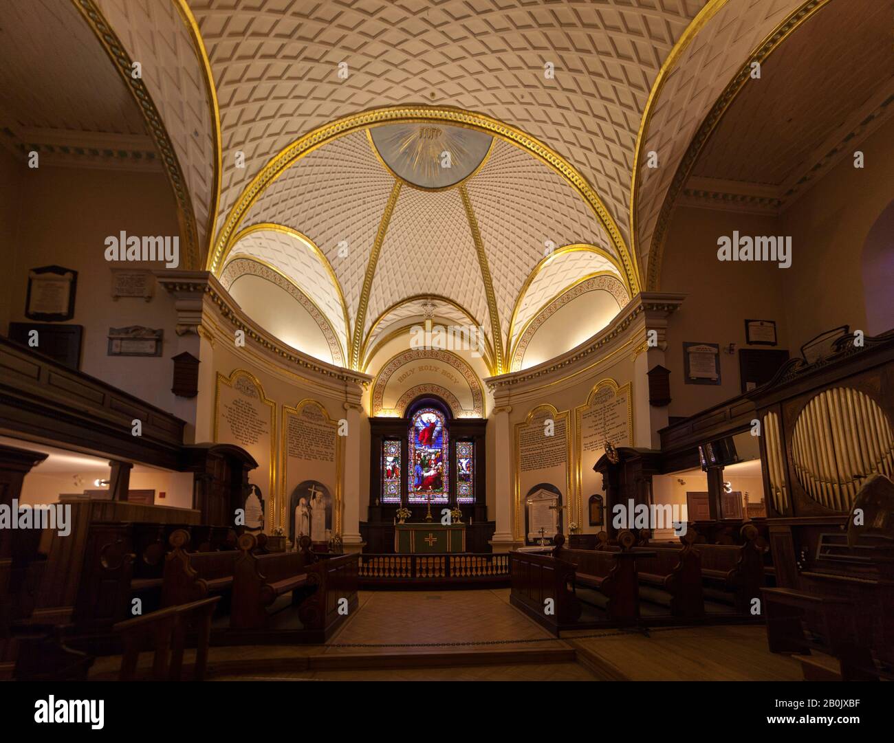 Quebec City Kirche innen Stockfoto