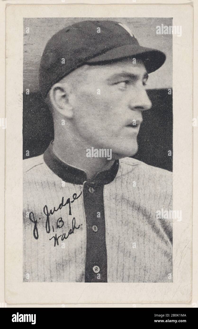 J. Richter, 1 B Washington, von Baseball-Streifenkarten (W575-2), CA. 1921-22, Kommerzieller Fotolithograph, Blatt: 3 7/16 × 2 3/16 Zoll (8,7 × 5,5 cm Stockfoto