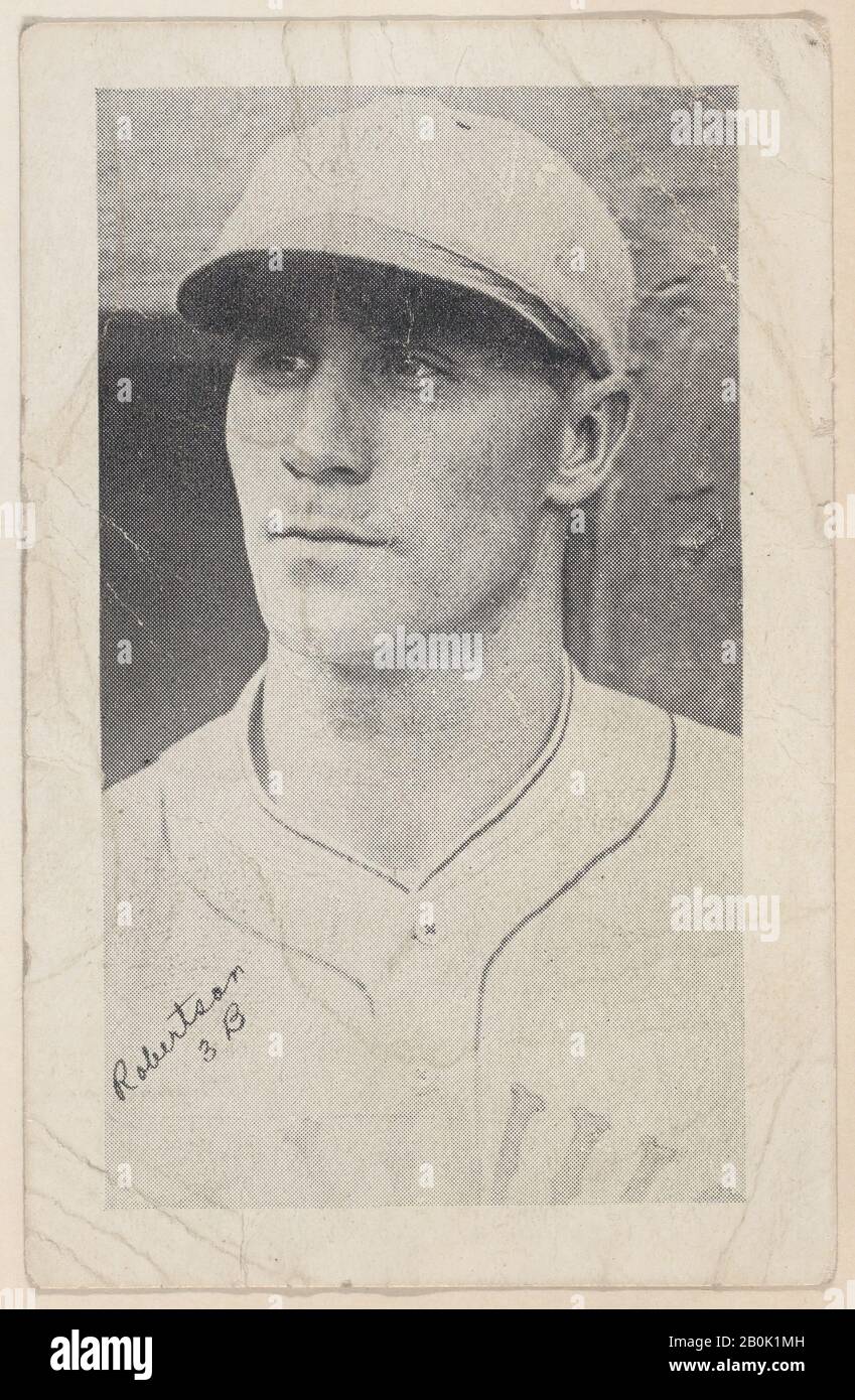 Robertson, 3 B, von Baseball-Streifenkarten (W575-2), ca. 1921-22, Kommerzieller Fotolithograph, Blatt: 3 7/16 × 2 3/16 Zoll (8,7 × 5,6 cm Stockfoto