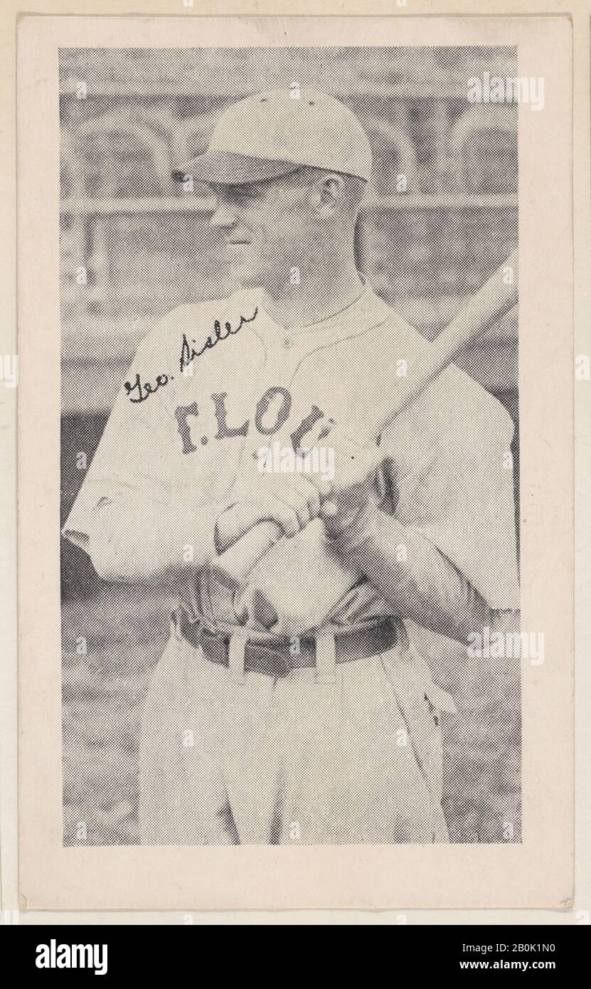 Geo. Sisler von Baseball-Streifenkarten (W575-2), ca. 1921-22, Kommerzieller Fotolithograph, Blatt: 3 3/8 × 2 1/8 Zoll (8,6 × 5,4 cm Stockfoto