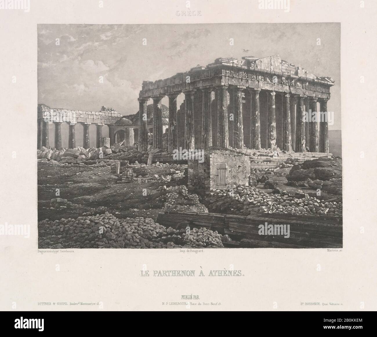 Noël-Marie-Paymal Lerebours, Exkursionen Daguerriennen. Vues et Monuments les plus remarquables du Globe, Noël-Marie-Paymal Lerebours (französisch, 57-1873), Armand-Hippolyte-Louis Fizeau (französisch, 18-1896), 184 s, Radierungen, Aquatints, Lithografien und Photogravures nach Daguerreotypen, 10 13/16 × 15 1/4 × 1 7/16 in. (27,5 × 38,8 × 3,7 cm), Bücher Stockfoto