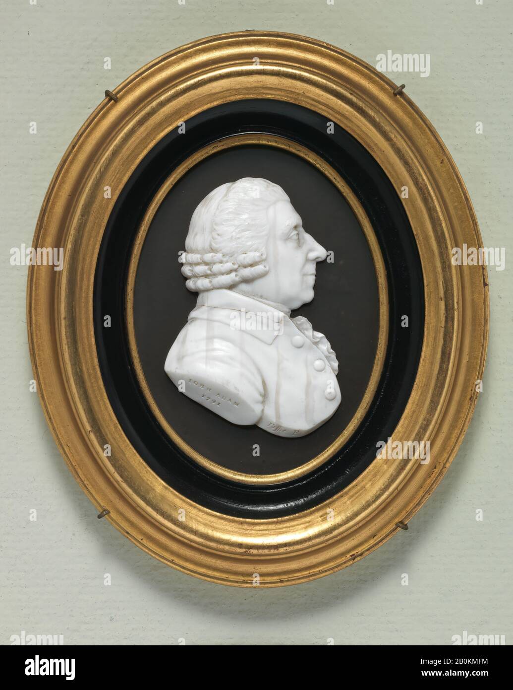 James Tassie, John Adam, Architect (1721-1796), British, London, James Tassie (British, Glasgow, Scotland 1735-1799 London), 1701, British, London, Glaspaste, 4 × 5 Zoll. (10,2 × 12,7 cm), Glas Stockfoto