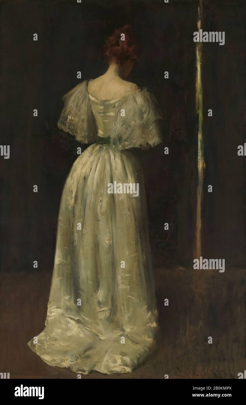 William Merritt Chase, Lady aus Dem Siebzehnten Jahrhundert, Amerikaner, William Merritt Chase (Amerikaner, Williamsburg, Indiana 1849-1916 New York), CA. 1895, amerikanisch, Öl auf Leinwand, 36 1/2 x 23 3/4 Zoll (92,7 x 60,3 cm), Gemälde Stockfoto