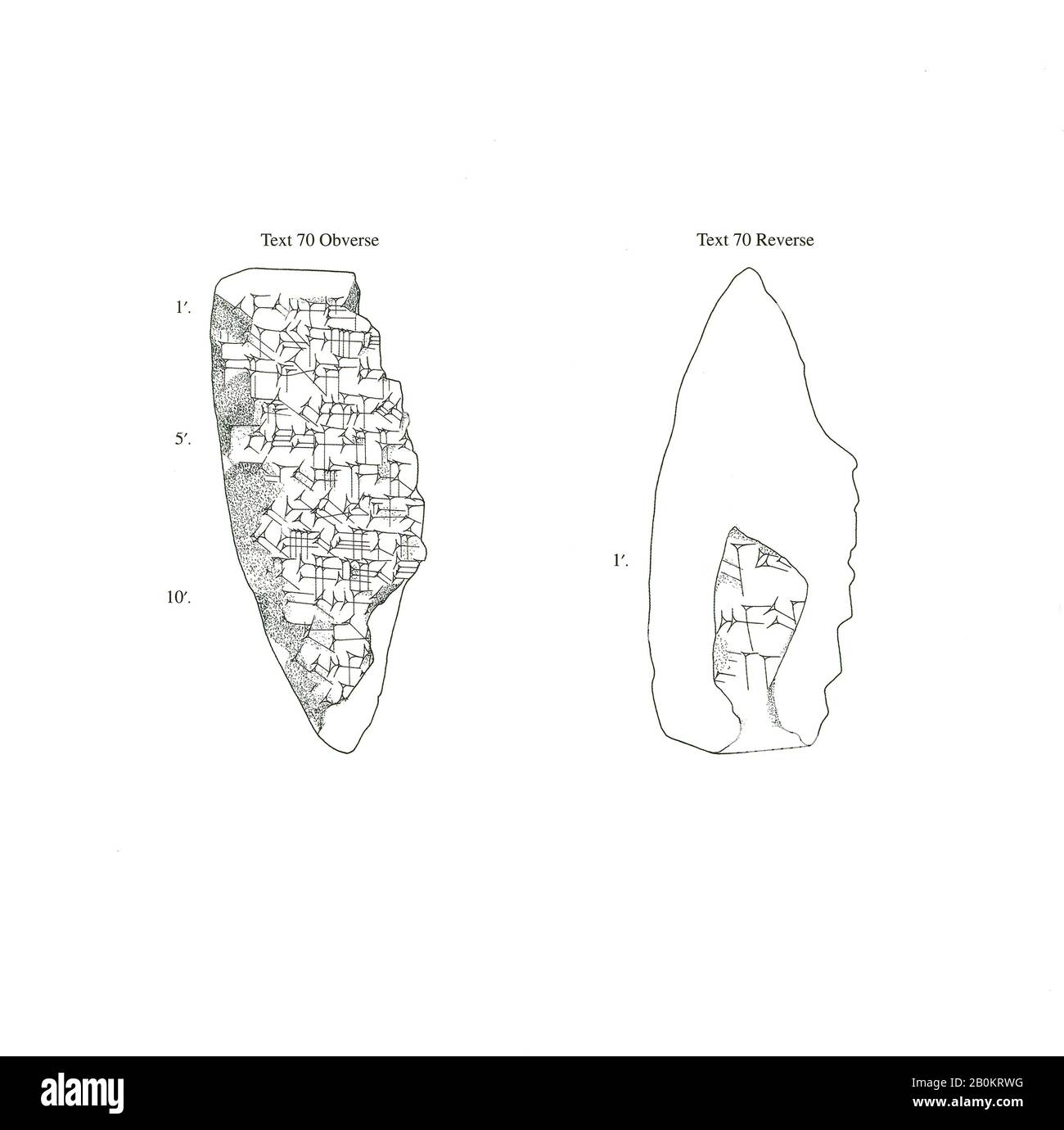 Keilschrift Tablet: Kommentar zu Enuma Anu, Enlil, Tablet 5, ca. Später 1. Jahrtausend v. Chr., in Mesopotamien, Lehm, 3 5/8 x 5 1/4 x 1 5/8 in. (9,1 x 13,3 x 4 cm), Clay-Tablets - eingeschrieben Stockfoto