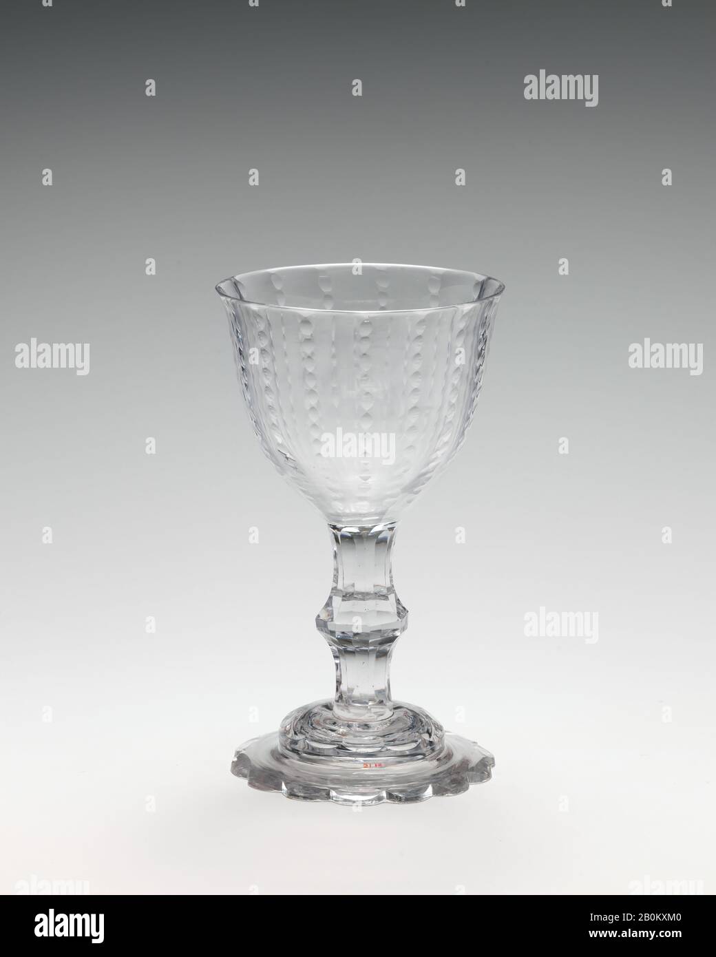 Süßfleischglas (eins von zwei), irisch, ca. Gläser, Iren, Höhe: 6 7/16 Zoll (16,4 cm), Glas Stockfoto