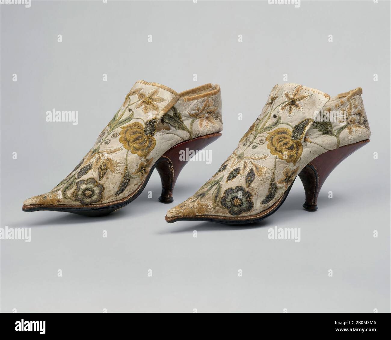 Schuhe, Französisch, 1690-1700, Französisch, Seide, Leder Stockfotografie -  Alamy