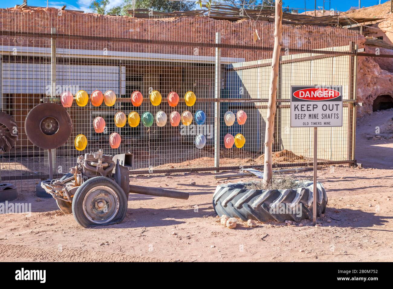 Old Timers Mine & Museum in Coober Pedy, South Australia. Stockfoto