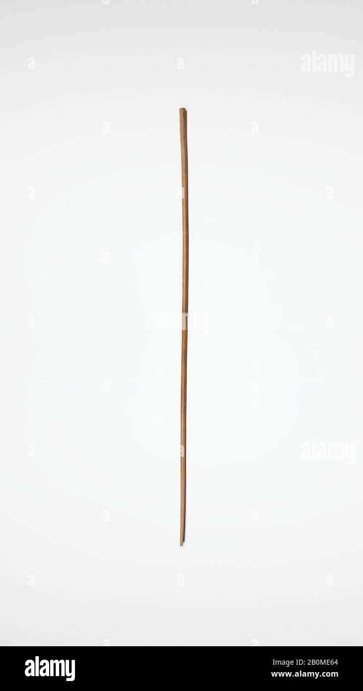 Stick, Mittleres Königreich - Frühes neues Königreich, Dynastie 12-18, ca. 1981-1550 v. Chr., Aus Ägypten, Oberägypten, Theben; Angeblich aus Qurna, Holz, L. 154,5 cm Stockfoto
