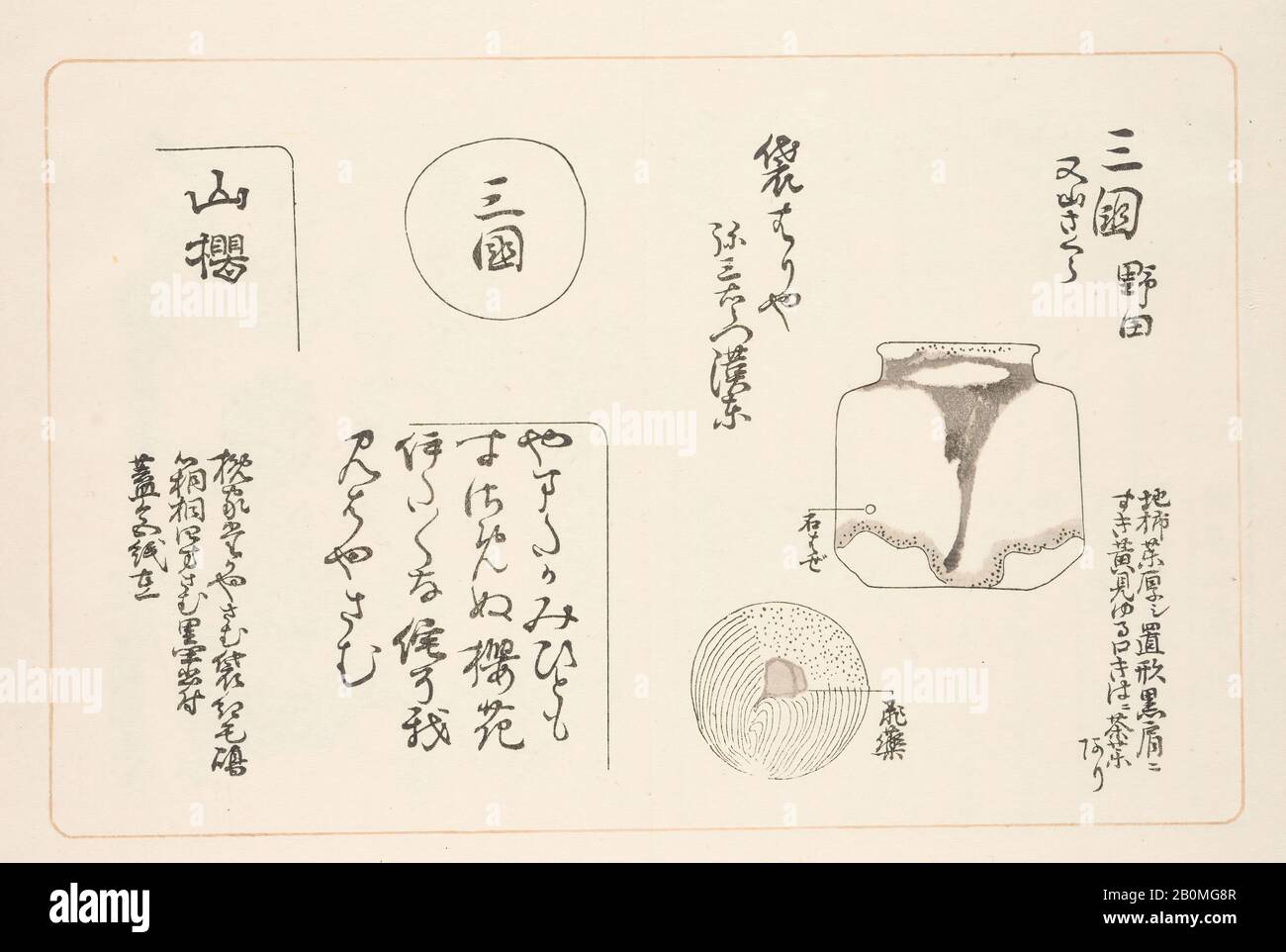 Bildband, Japan, Meiji-Zeit (28-1912), Datum 1893, Japan, Tinte auf Papier, 9 1/2 × 6 7/8 × 1/2 Zoll. (24,1 × 17,5 × 1,3 cm), Bildbände Stockfoto