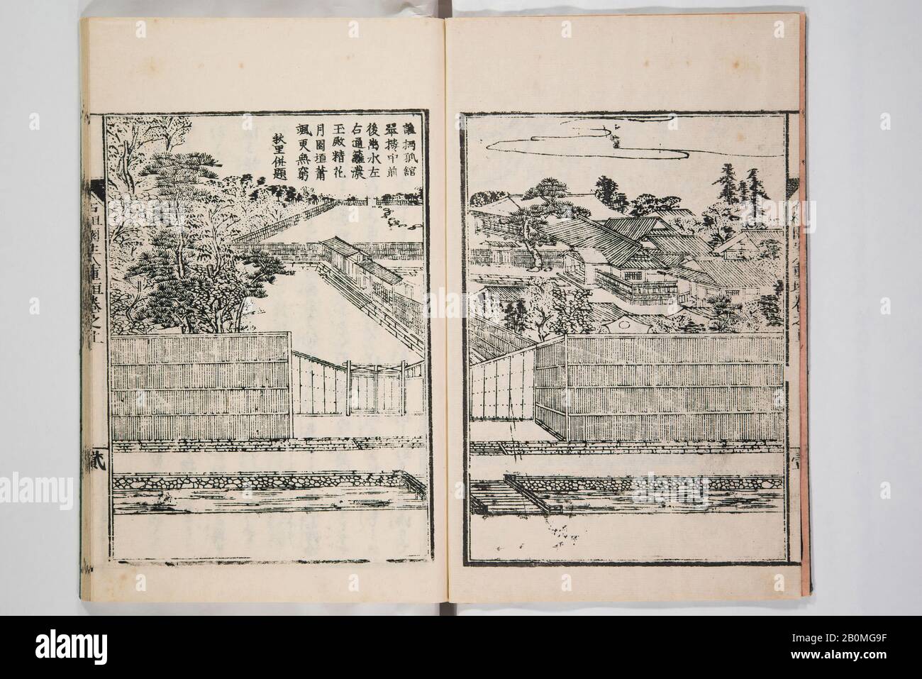 Mishōsai Kōho, Illustriertes Buch der Blumenarrangements im Mishō-Stil, Japan, Edo (1615-Shôwa)-Mishōsai Kōho-Zeit (1926-89), × (Japanisch, 170-1861), möglicherweise 1931, Japan, Monochrom-Holzschnitt gedrucktes Buch, A: 8 5/8 × 5 7/8   1/4 Zoll. (21,9 × 14,9 × 0,6 cm), b: 8 5/8 × 5 7/8 × 3/16 Zoll (21,9 × 14,9 × 0,5 cm), c: 9 × 6 3/16 × 1/4 Zoll (22,9 × 15,7 × 0,6 cm), d: 9 × 6 × 1/4 Zoll (22,9 × 15,2 × 0,6 cm), e: 9 × 6 × 1/4 Zoll (22,9 × 15,2 × 0,6 cm), f: 10 × 7 1/4 × 3/8 Zoll (25,4 × 18,4 × 1 cm), g: 10 × 7 1/4 × 3/8 Zoll (25,4 × 18,4 × 1 cm), h: 10 × 7 1/8 × 3/8 Zoll (25,4 × 18,1 × 1 cm), i: 10 1/ Stockfoto