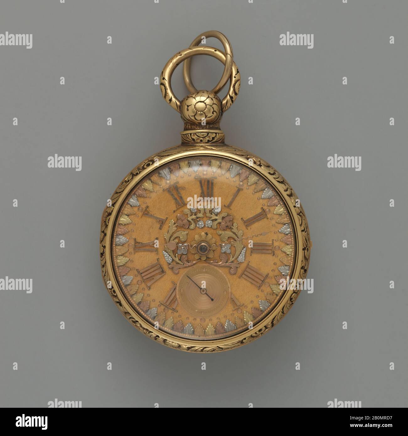 Uhrmacher: S. I. Tobias, Watch, Britisch, Liverpool, Uhrmacher: S. I. Tobias (aktiv von 181-25), 181-25, Britisch, Liverpool, Gold, Durchmesser: 2 Zoll (5,1 cm), Horologie Stockfoto