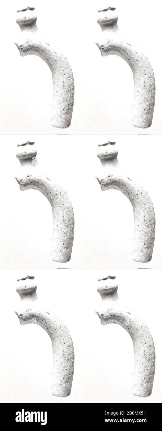 Handle, sasanisch oder islamisch, Sasanisch-frühislamisch, Date Ca. Chr., Mesopotamien, Ctesiphon, Sasanian oder Islamisch, Keramik, 3 3/4 x 13 / 16 Zoll (9,5 x 2,1 cm), Ceramics-Implementierung Stockfoto