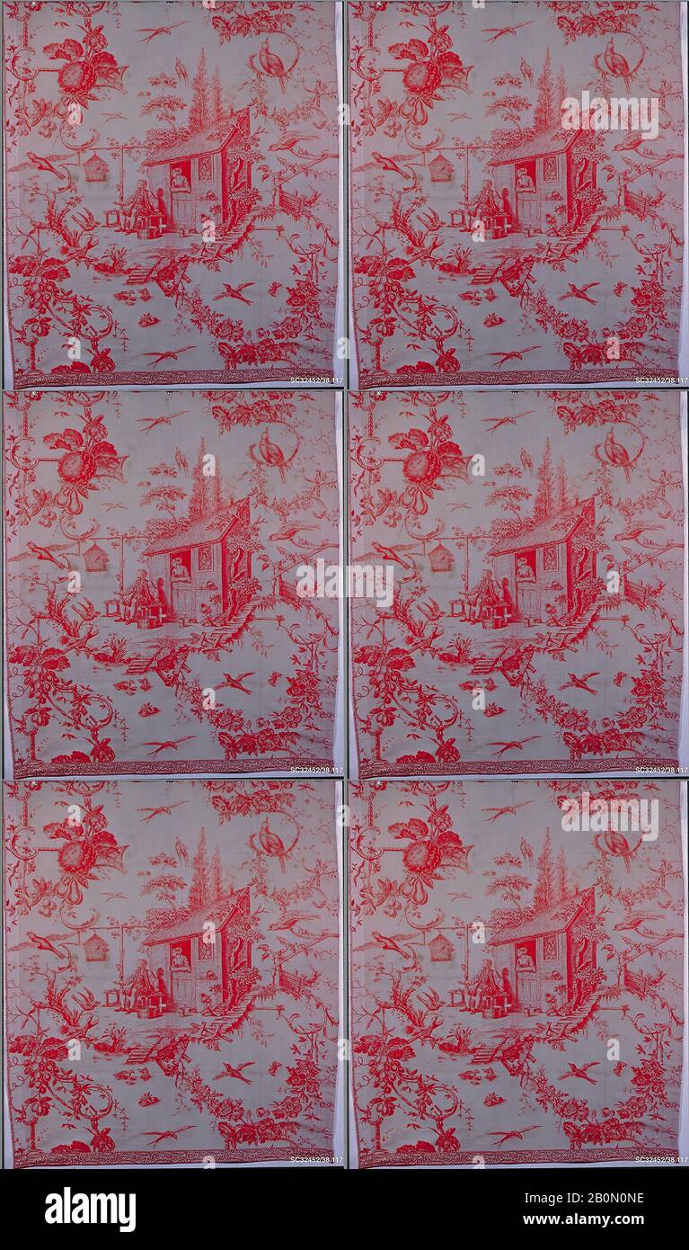 Stück, Britisch, ca. 2.880 x 2.91,4 cm, britisch, Baumwolle, L. 82x36Zoll (208,3 x 91,4 cm), textiles-gedruckt Stockfoto