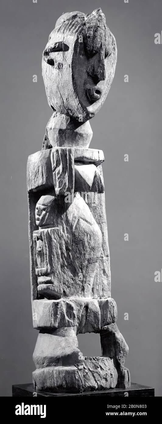 Abbildung: Frauen, Dogon Peoples, 15. Bis 19. Jahrhundert, Mali, Dogon Peoples, Wood, Pigment, H. 30 1/2 x W. 8 x D. 9 5/16 Zoll. (77,5 x 20,3 x 23,7 cm), Wood-Sculpture Stockfoto