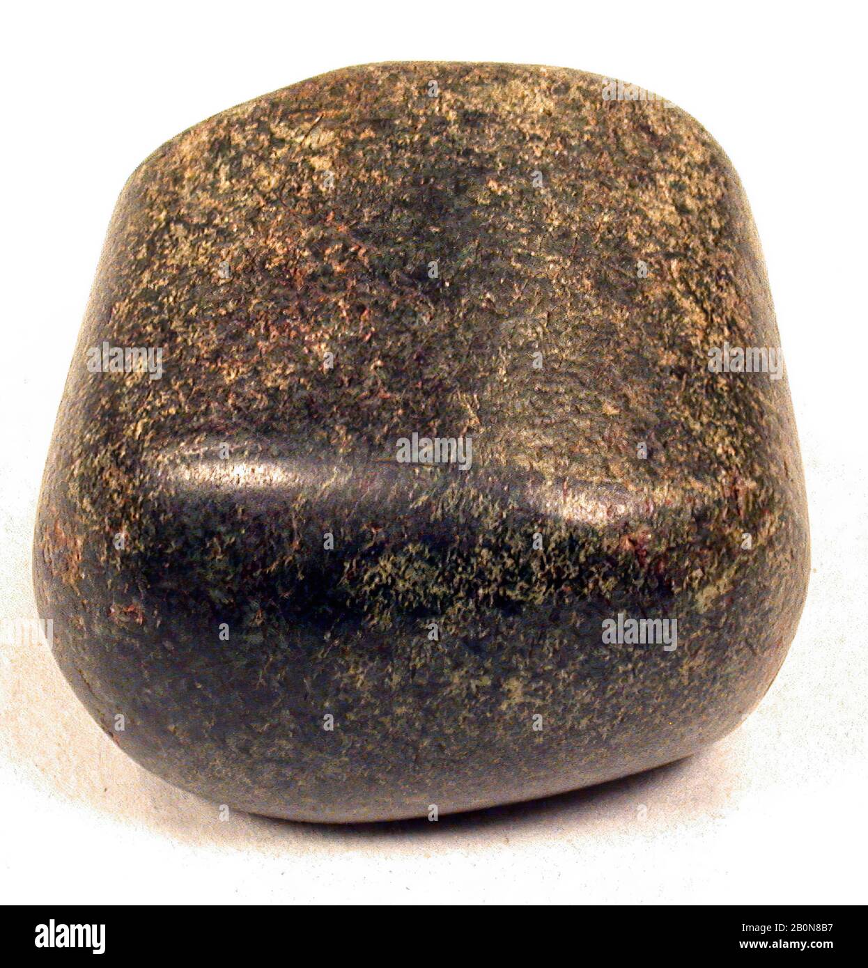 Polierstein (?), Maya (?), vor dem 16. Jahrhundert, Guatemala, Mesoamerika, Maya (?), Stein, Höhe 1-13/16 Zoll. (4,5 cm), Stone-Implements Stockfoto