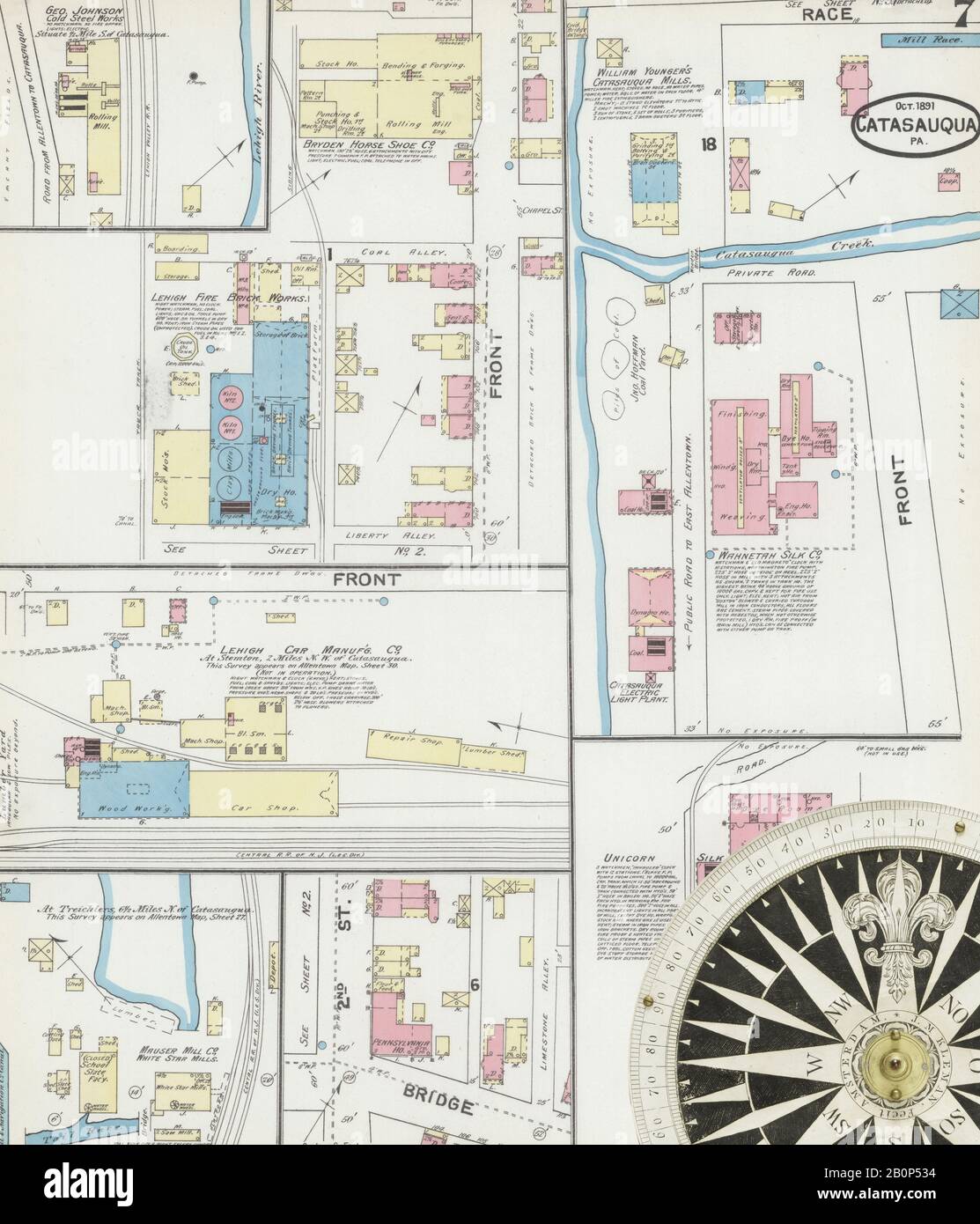 Bild 7 von Sanborn Fire Insurance Map aus Catasauqua, Lehigh County ...