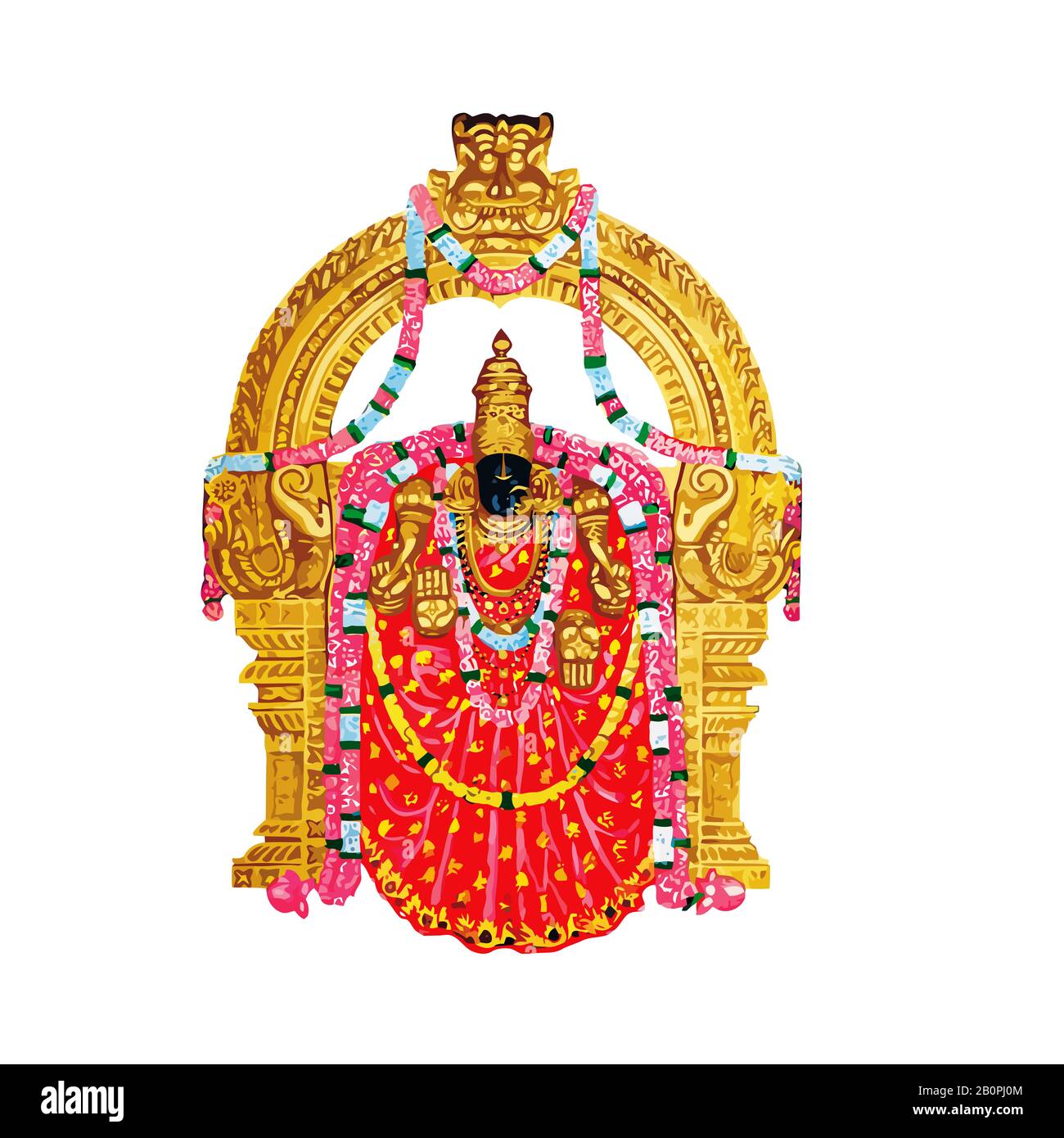 Lord venkateswara god hinduismus spirituelle Illustration heilig