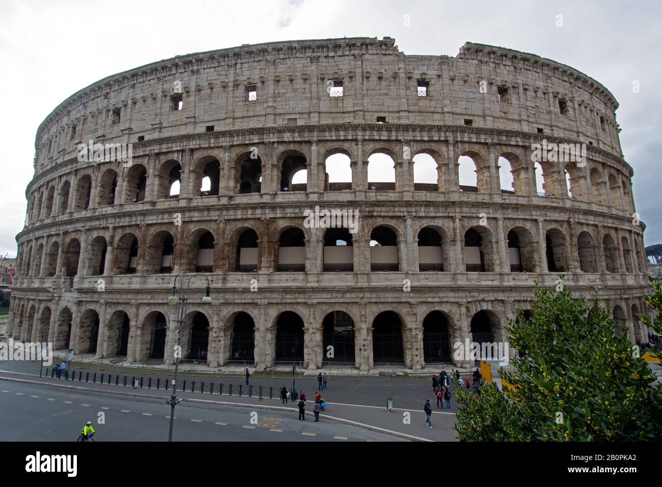 Kolosseum oder Flavian Amphitheater, Rom, Italien Stockfoto