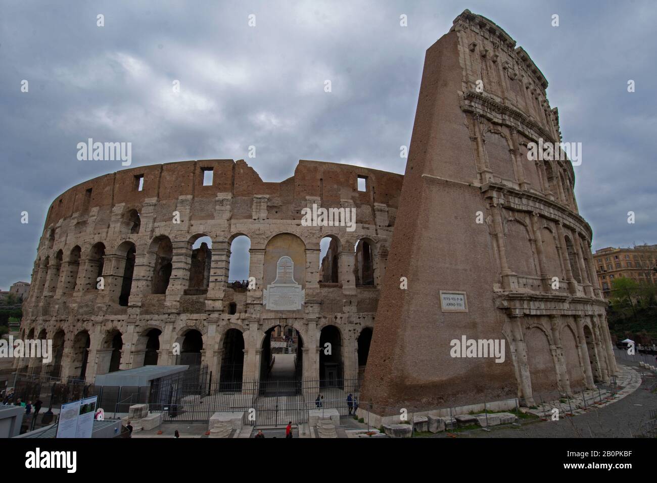Kolosseum oder Flavian Amphitheater, Rom, Italien Stockfoto
