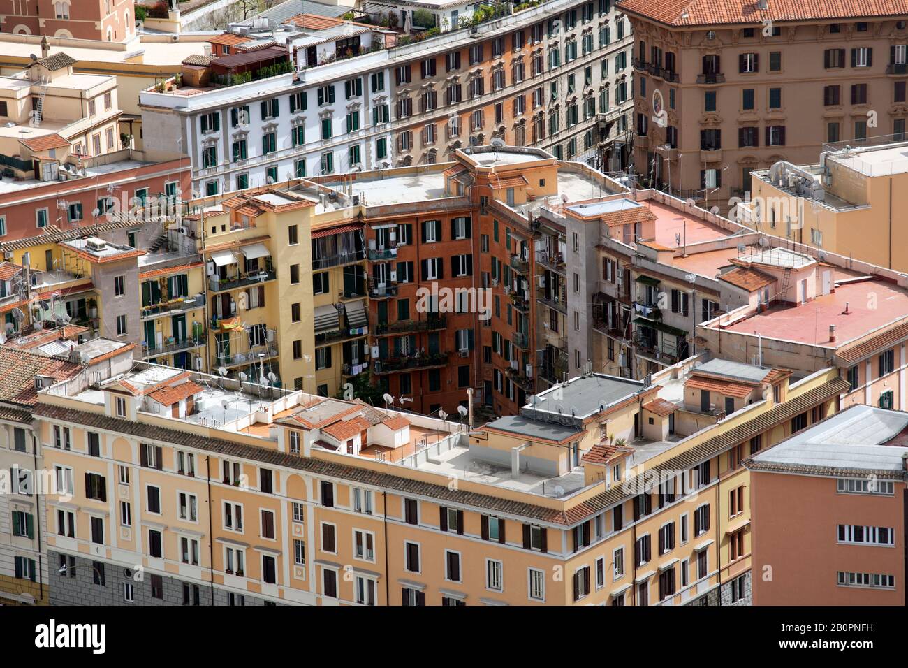 Wohnbauten rund um den Vatikan, Rom, Italien Stockfoto