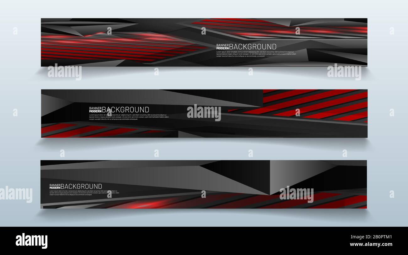 Rechteckiger Bannerhintergrund. Modernes abstraktes Vektordesign Stock Vektor