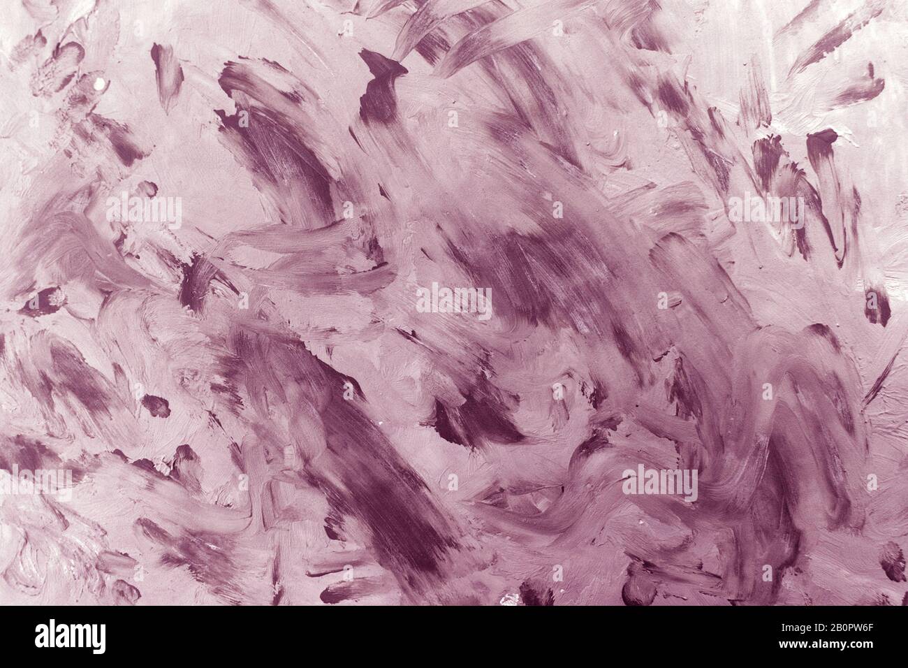 Hintergrund im Grunge-Stil. Kastanienbraune Struktur der Pinselstriche an der Wand, Leinwand. Stockfoto