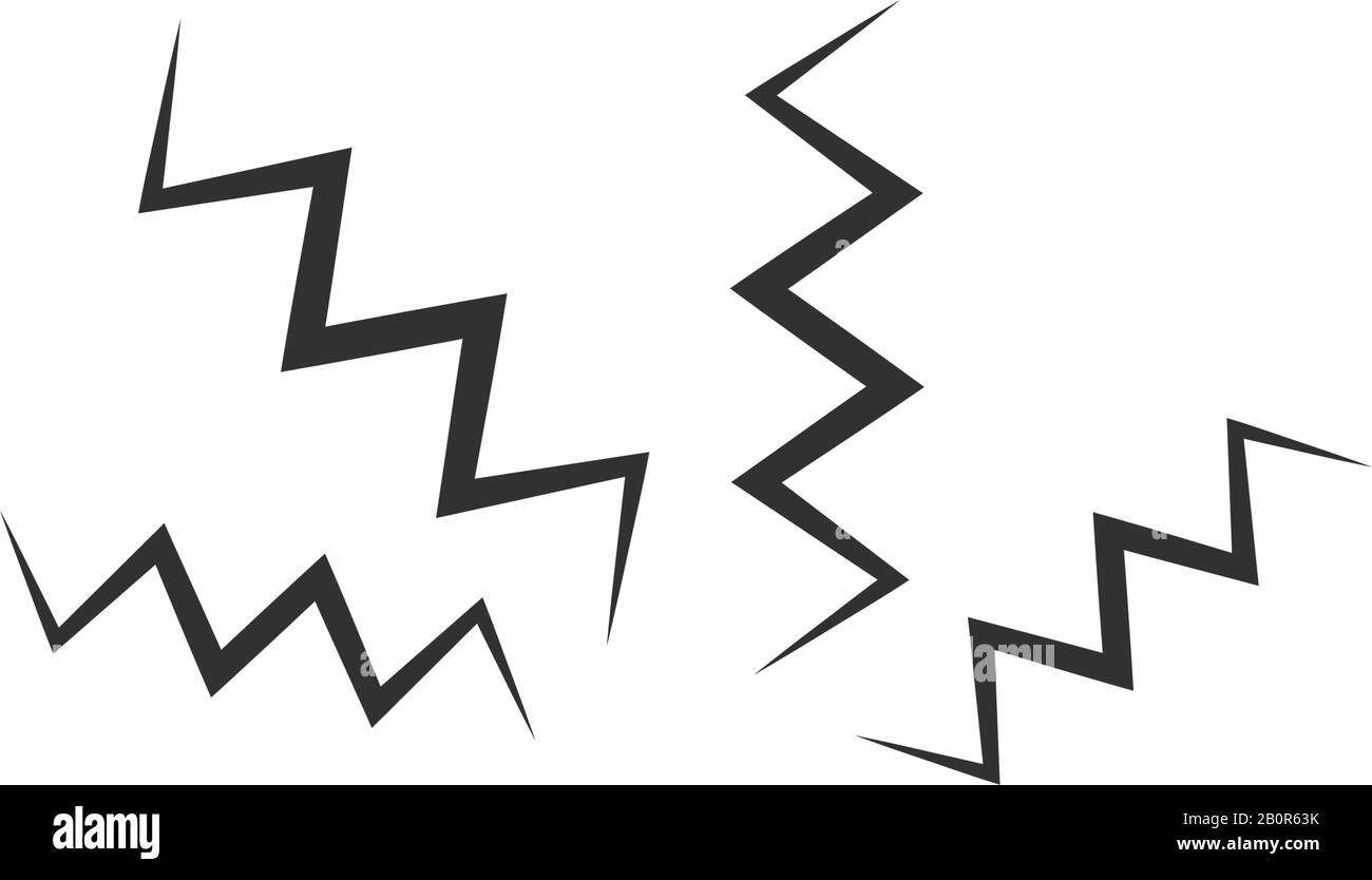 Stromschlag Blitzschlag. Schraube des blinkenden Blitzlichts, Blitz-Pfeilsymbole. Darstellung des Stock-Vektors auf weißem Hintergrund isoliert. Stock Vektor