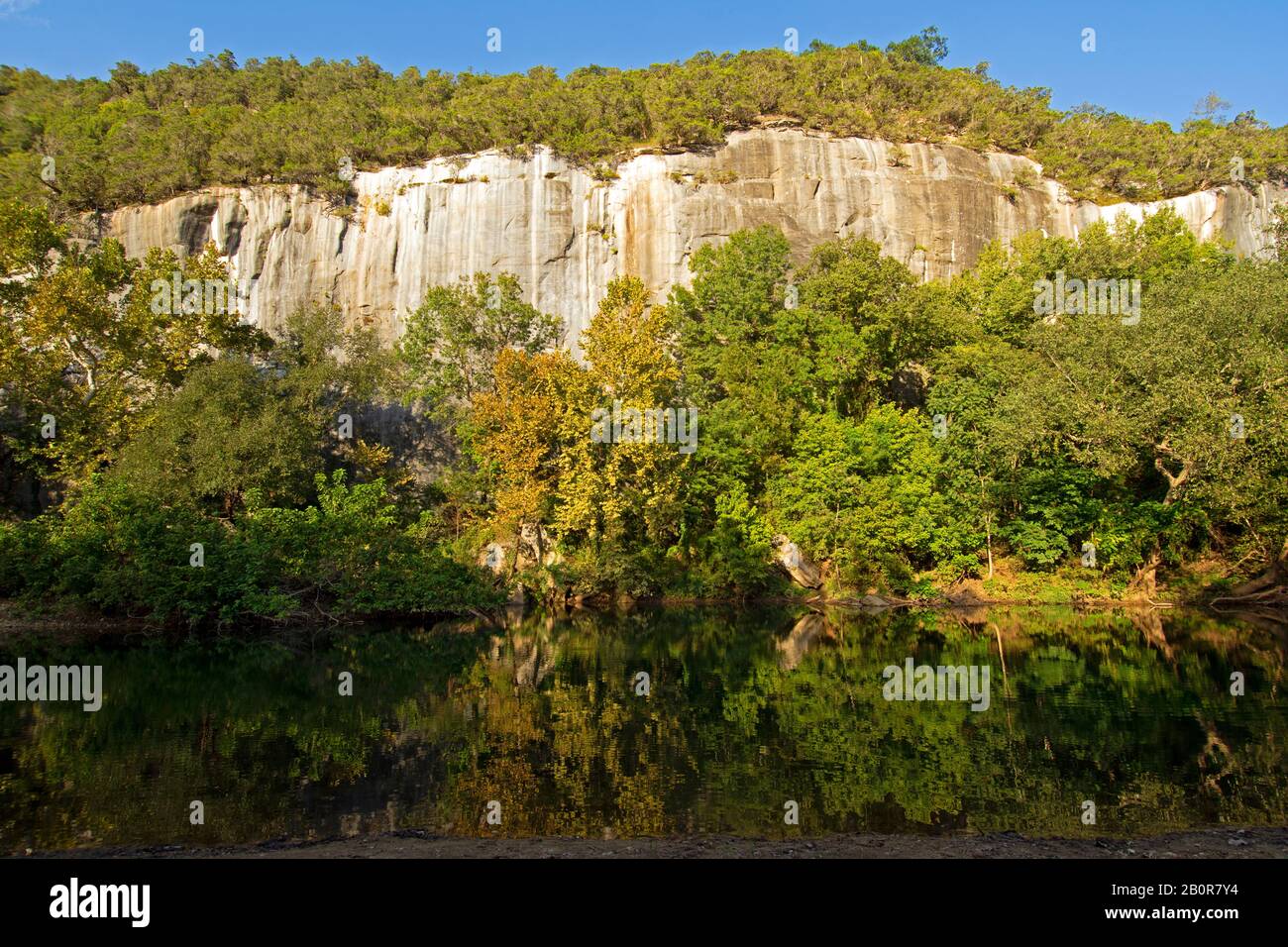 Buffalo River Landschaft im Ozark National Forest Park, Arkansas, USA Stockfoto