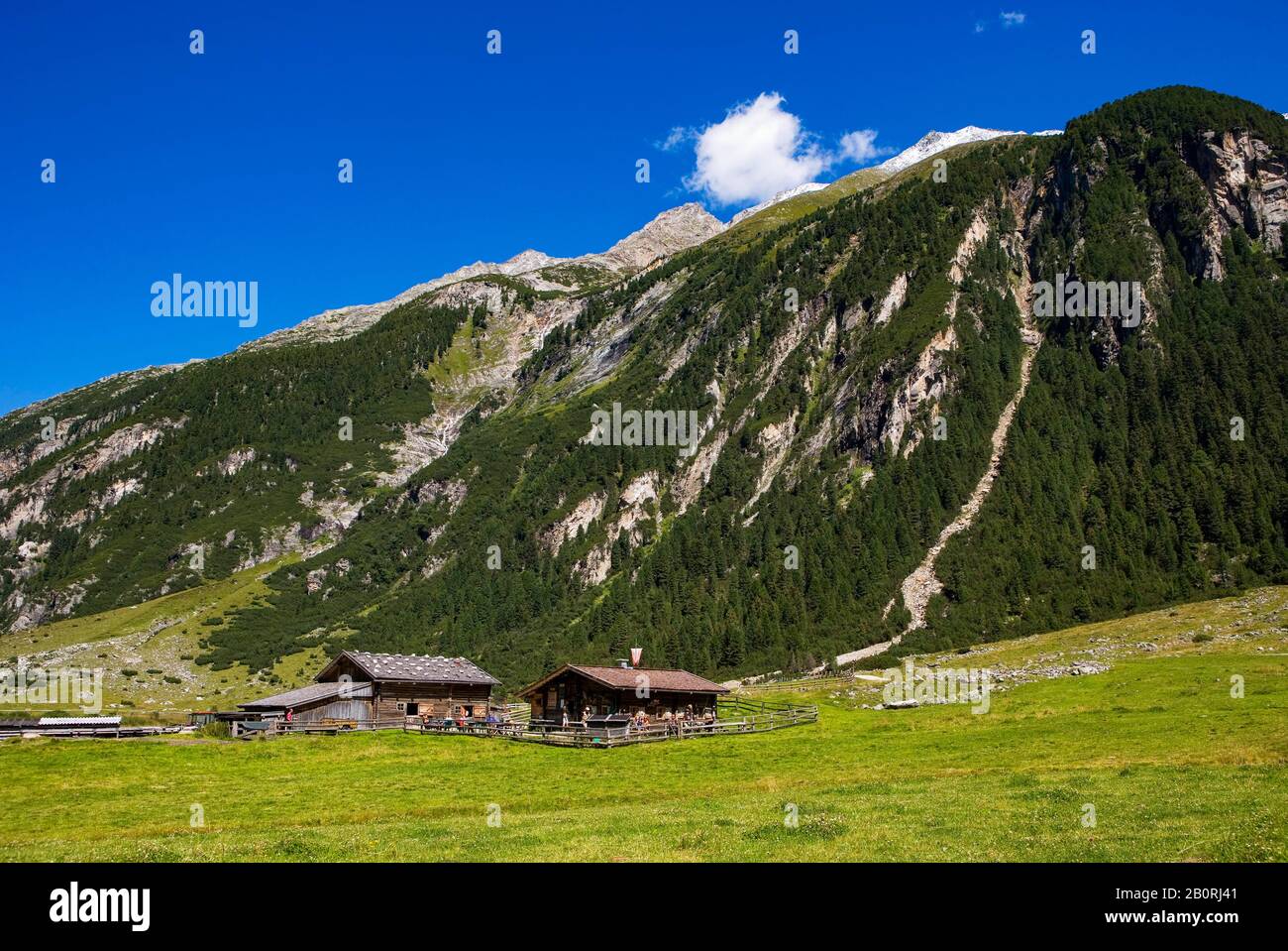 Krimmler Achental, Krimmler Tauern Lodge, Krimmler Ache, Krimml, Pinzgau, Land Salzburg, Österreich Stockfoto