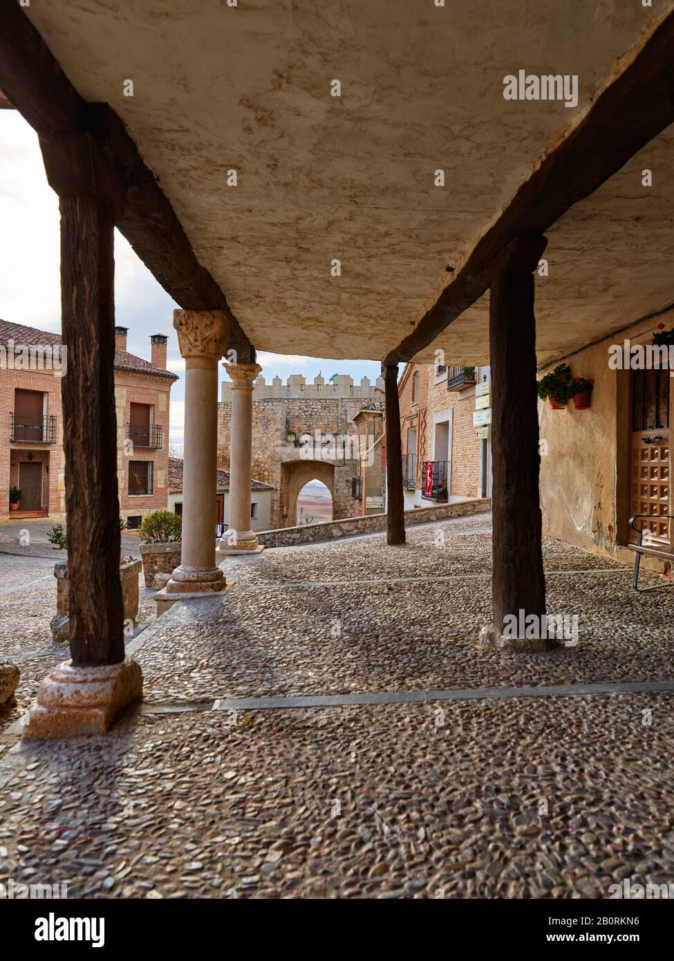 Touristische Ressourcen von Castilla-La Mancha. Kulturerbe, Natur, Feste und Traditionen, Wein und Gastronomie, Handwerk. Stockfoto