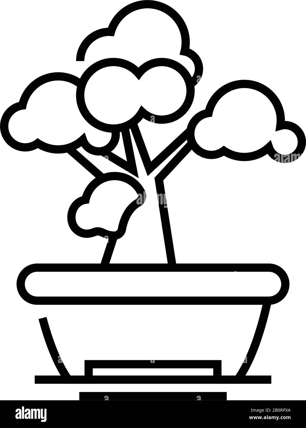 Bonsai Tree Silhouette Stock Vektorgrafiken Kaufen Seite 2 Alamy
