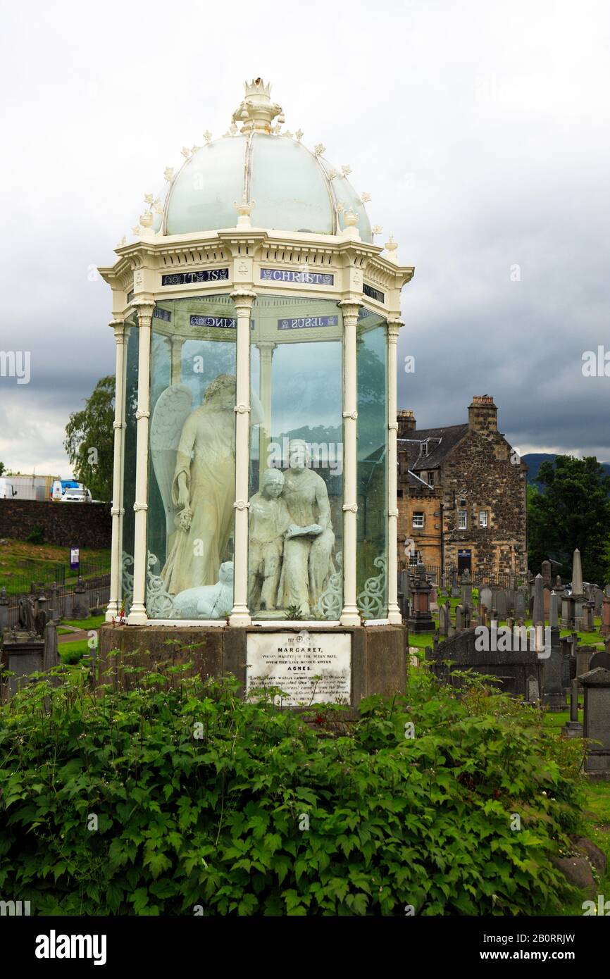 Das Martyrs Monument auf dem Old Town Cemetery in Stirling, Schottland, Großbritannien Stockfoto