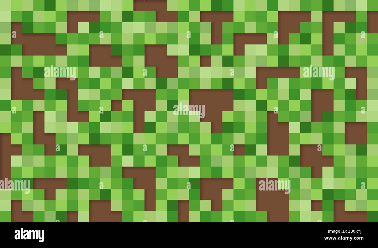 Vektorhintergrund. Vektordarstellung abstrakter Quadrate und Pixel. Farbige Quadrate mit Schatten auf dunklem Hintergrund Stock Vektor