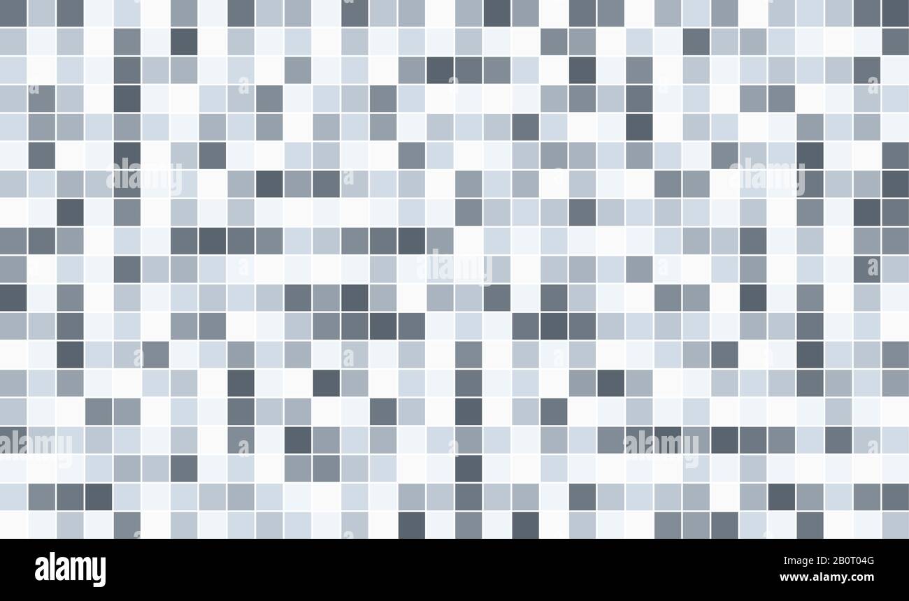 Graustufenpixelhintergrund. Abstrakte digitale Vektorgrafiken. Stock Vektor