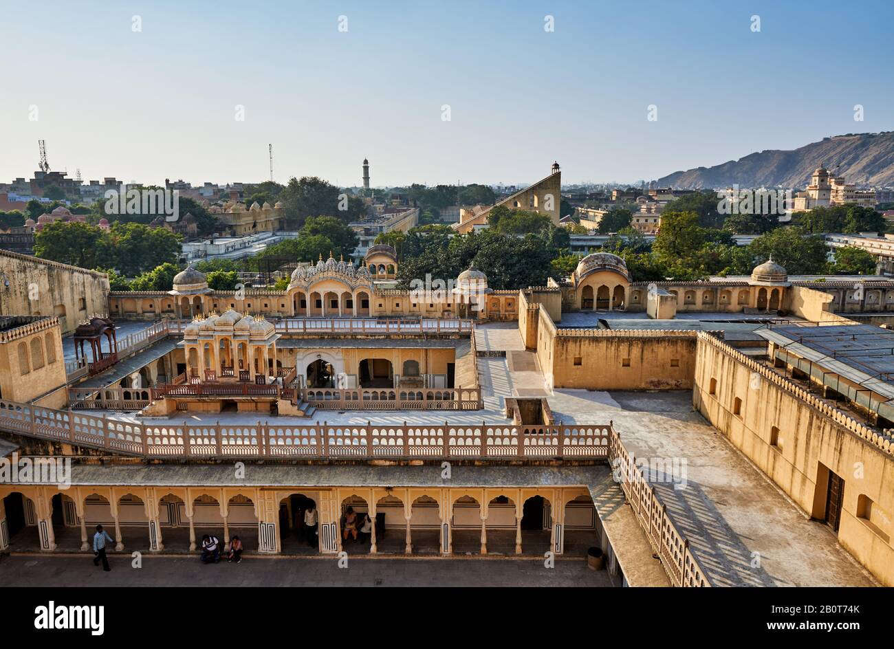 Rückseite des Palace of the Winds, Hawa Mahal, Jaipur, Rajasthan, Indien Stockfoto