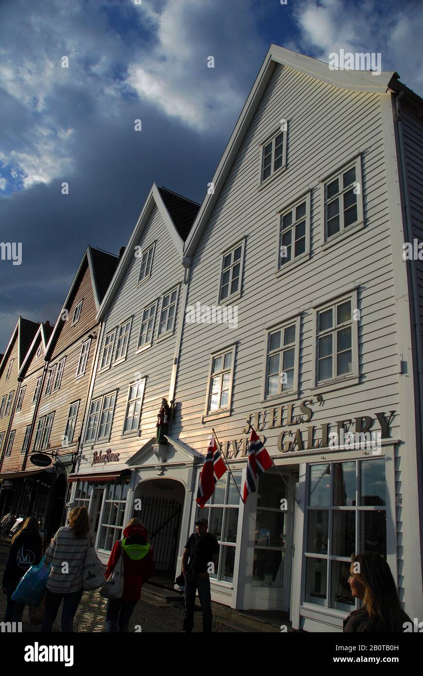 Norwegen, Bergen Bryggen UNESCO-Liste für das Weltkulturerbe 02 Stockfoto
