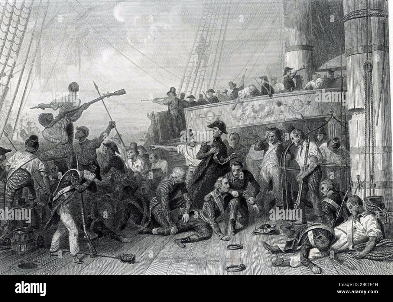 Charles RENÉ MAGNON de MÉDINE (1763-1805) französischer Konter-Admiral bei der Schlacht von Trafalgar an Bord der Algésiras getötet Stockfoto