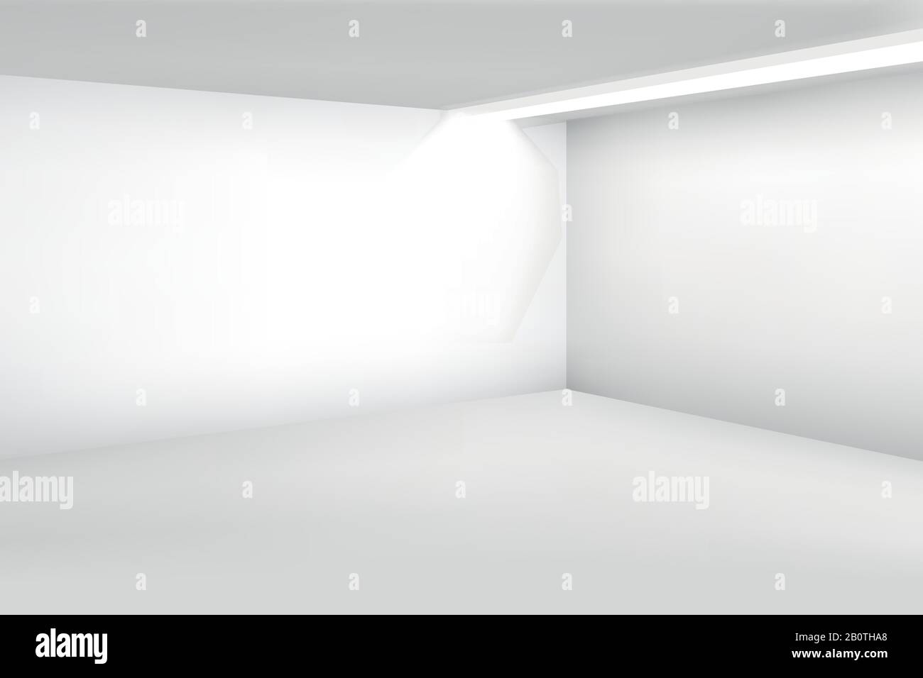 Weisser Leerer Raum 3d Modernes Leeres Interieur Hintergrund Der Vektorheimkehr Platzhalterkarte Abbildung Des Innenraums Leerer Weisser Studioraum Stock Vektorgrafik Alamy